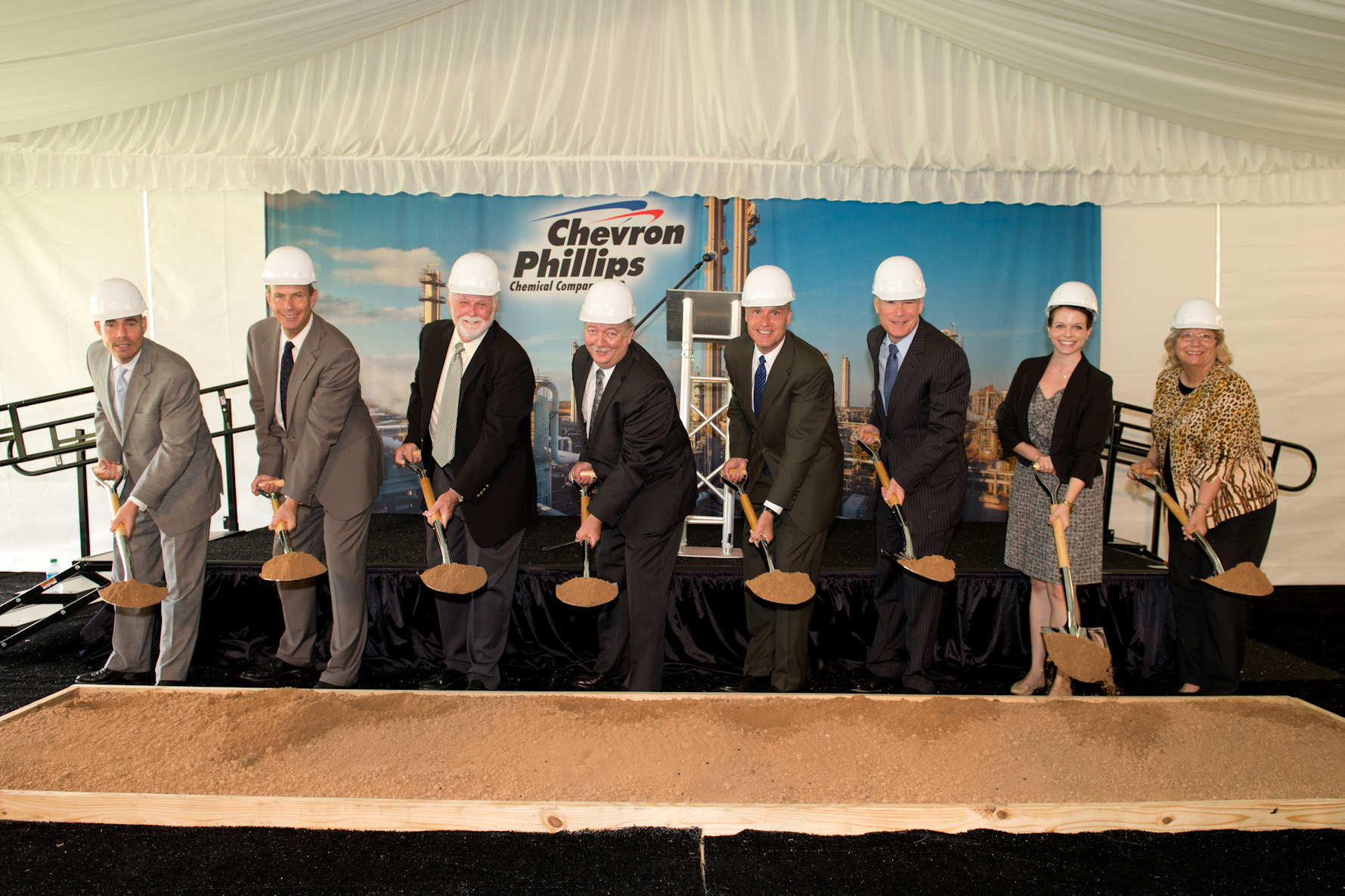 Chevron Phillips Chemical breaks ground on the U.S. Gulf Coast Petrochemicals Project.