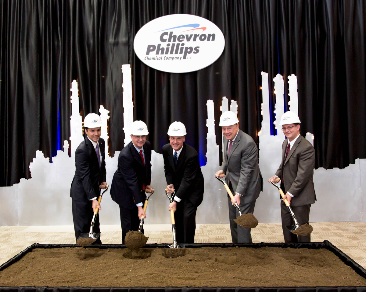 Chevron Phillips Chemical groundbreaking ceremony for the U.S. Gulf Coast (USGC) Petrochemicals Project at the Cedar Bayou plant in Baytown, Texas.