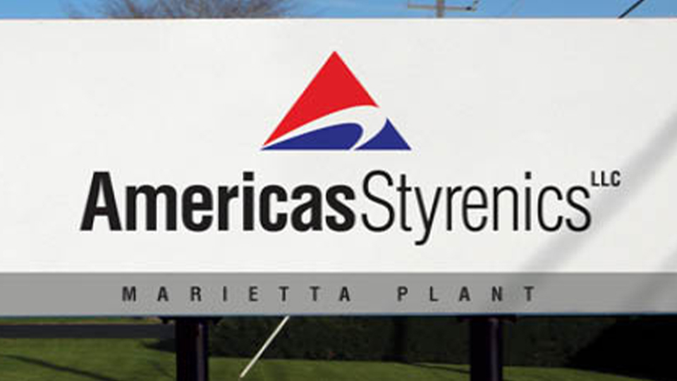 Americas Styrenics polystyrene plant in Marietta, Ohio