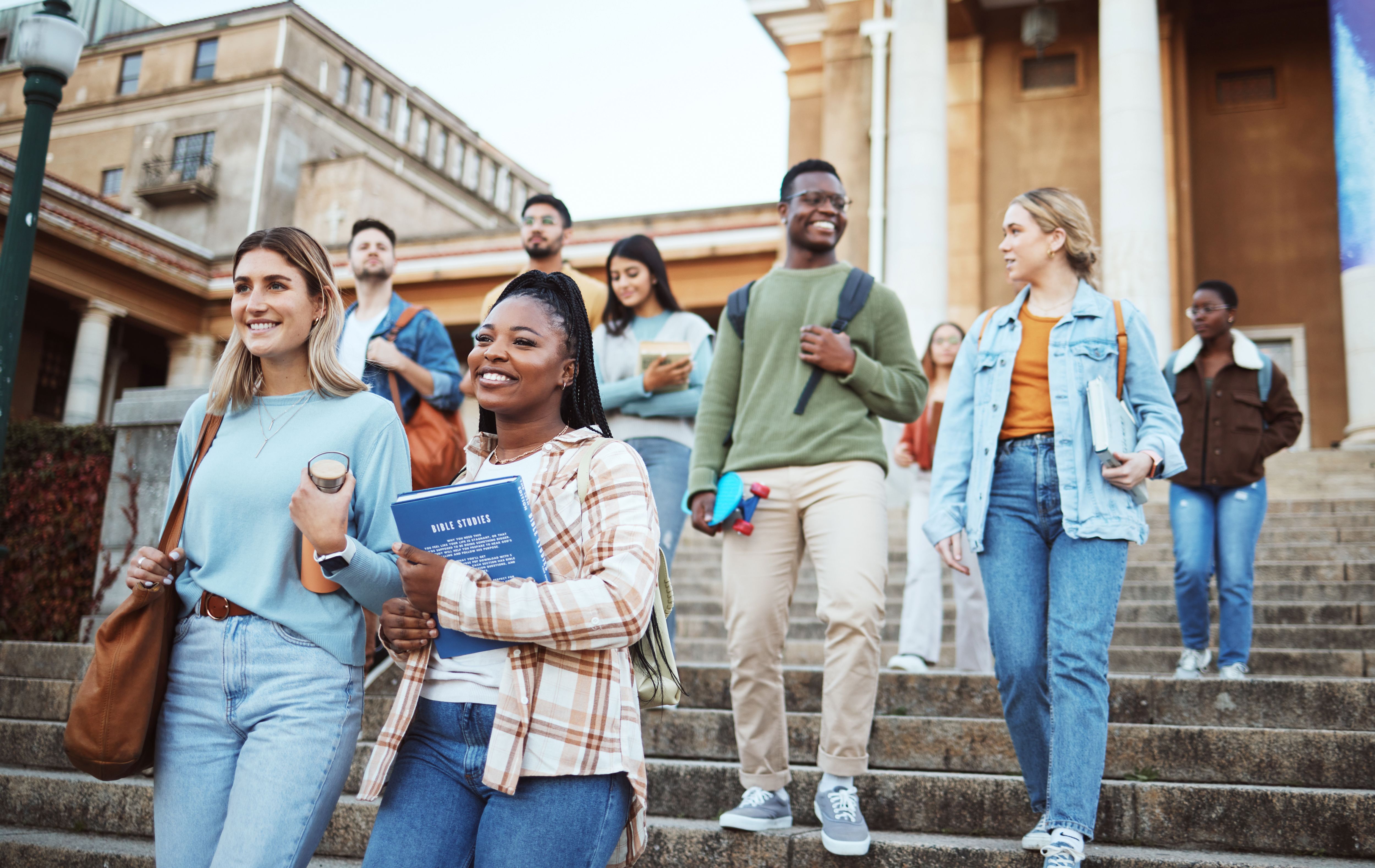 Group of college students